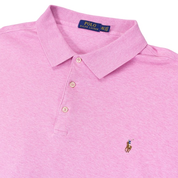 Polo Ralph Lauren Other - Polo Ralph Lauren Mens 2XLT Pink Heather Short Sleeve Flesh Pony Polo Shirt